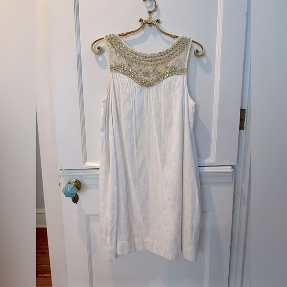 Anthropologie Maeve Grace Dress in White | size 6 Medium - Picture 13 of 17
